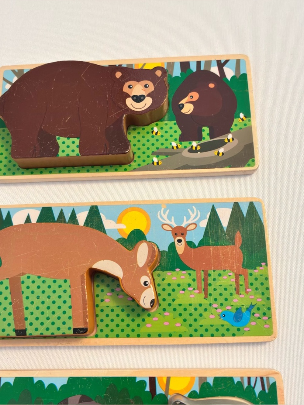 Melissa & Doug Animal Picture Boards Reversible Farm Ocean Jungle Forest - Picture 9 of 12